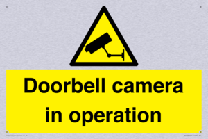 Doorbell camera in operation